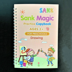 Caderno de Caligrafia Mágicos Reutilizável - Kit com 4 Cadernos
