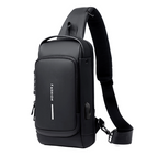 Bolsa de Ombro Antifurto com Carregamento USB - Anti Furto