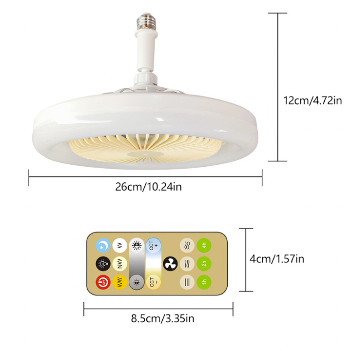 Lâmpada Turbo Led 2 em 1 - Ultra Potente
