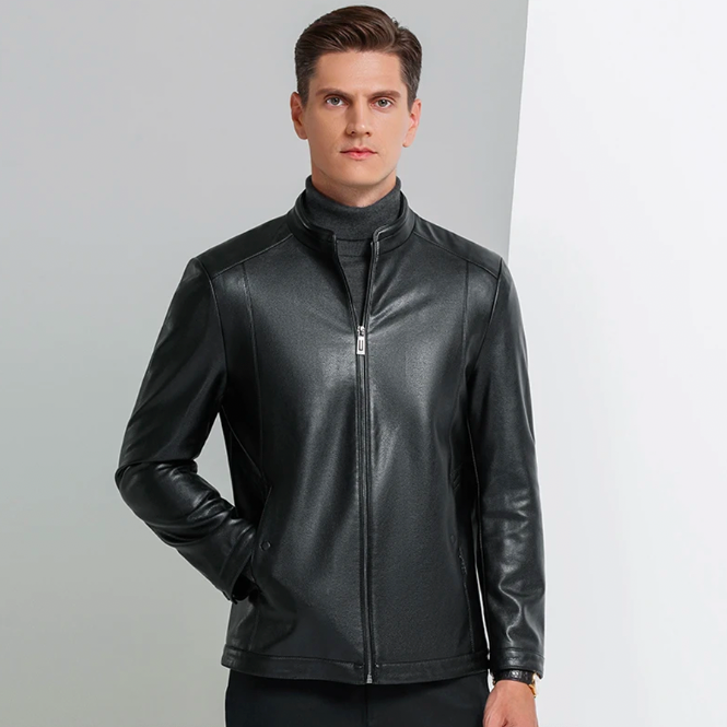 Jaqueta de Couro Legítimo Virenzi - Super Elegante