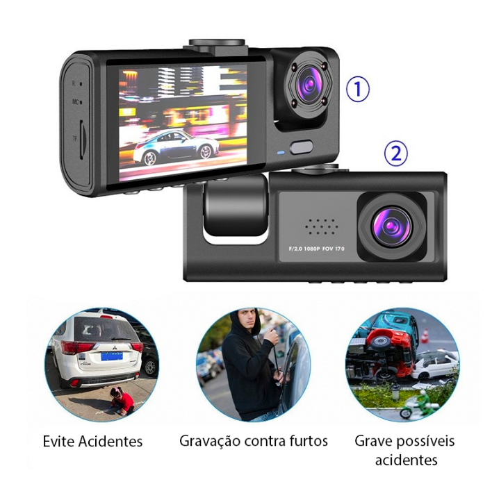 Câmera Veicular Multi Drive 360 - Seu Carro Mais Seguro