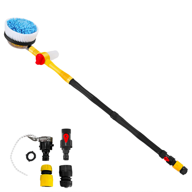 Escova Giratória Limpeza Carro Rotativa PowerShine 360 - Limpeza Pesada