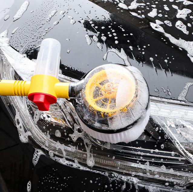 Escova Giratória Limpeza Carro Rotativa PowerShine 360 - Limpeza Pesada