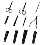 Kit Manicure Profissional MenCare 26 em 1 - Materia em Aço Cirúgico