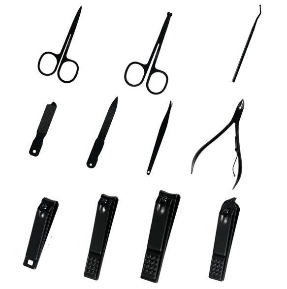 Kit Manicure Profissional MenCare 26 em 1 - Materia em Aço Cirúgico