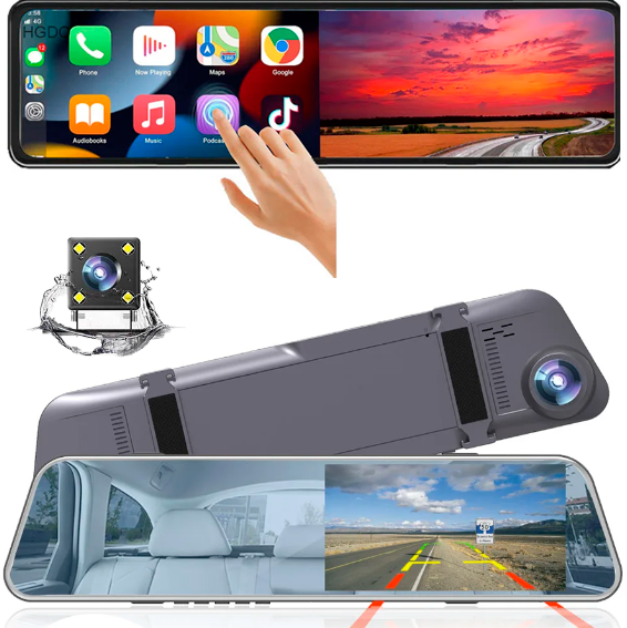 Retrovisor Multimídia SmartVision - Com Câmera de Ré