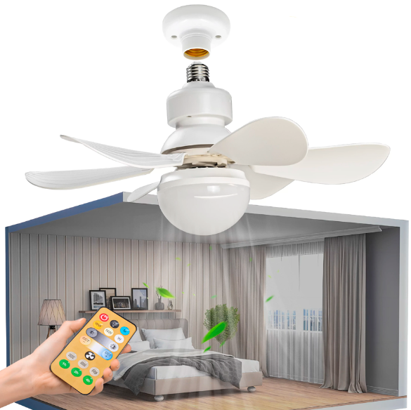 Ventilador de Teto com Luz com Controle Remoto - Ultra Potente