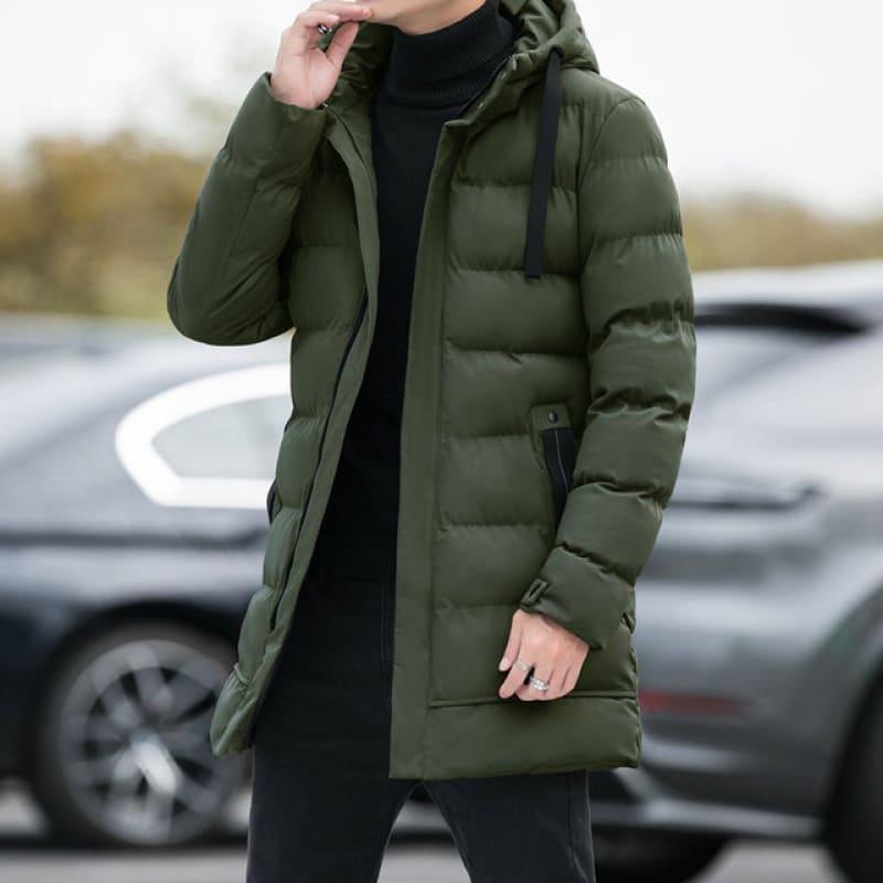 Jaqueta Puffer Masculina Alongada Remano