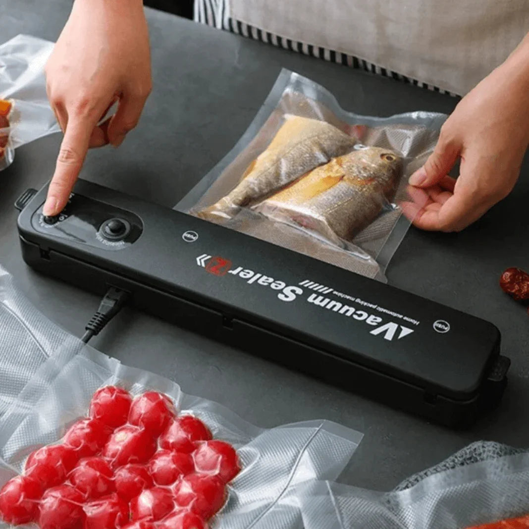 Seladora a Vácuo Automática Portátil - Conserva Alimentos Mais Tempo