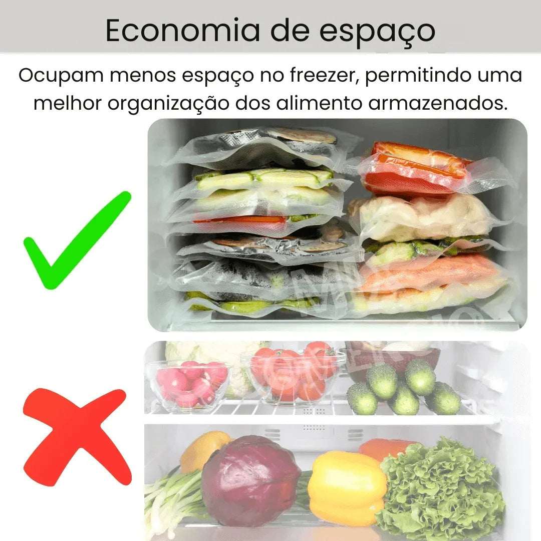 Seladora a Vácuo Automática Portátil - Conserva Alimentos Mais Tempo