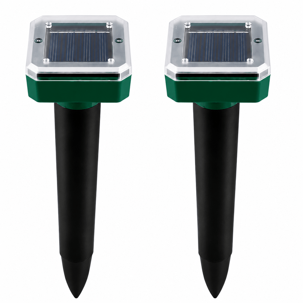 Repelente Solar Ultra Sônico Impermeável Espanta Pragas 24 Horas A Prova D'água