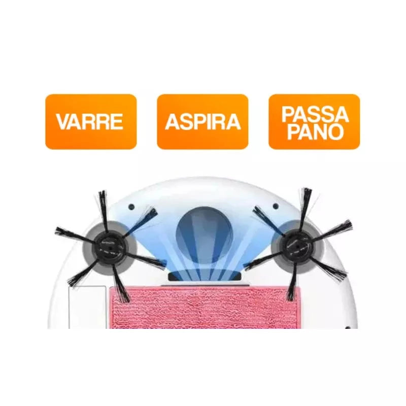 Robô Aspirador Inteligente 4 em 1 - MaxCleaner