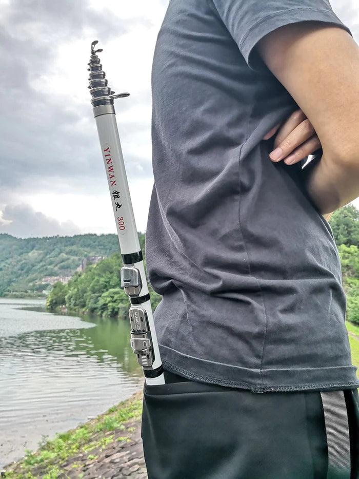 Vara de Pesca Telescópica Ultra Carbon - Super Resistente