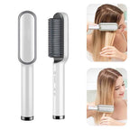 Escova Alisadora e Modeladora Elétrica 5 em 1 Bivolt Profissional