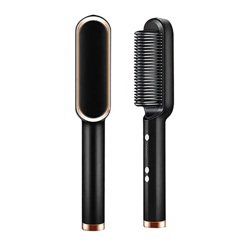 Escova Alisadora e Modeladora Elétrica 5 em 1 Bivolt Profissional