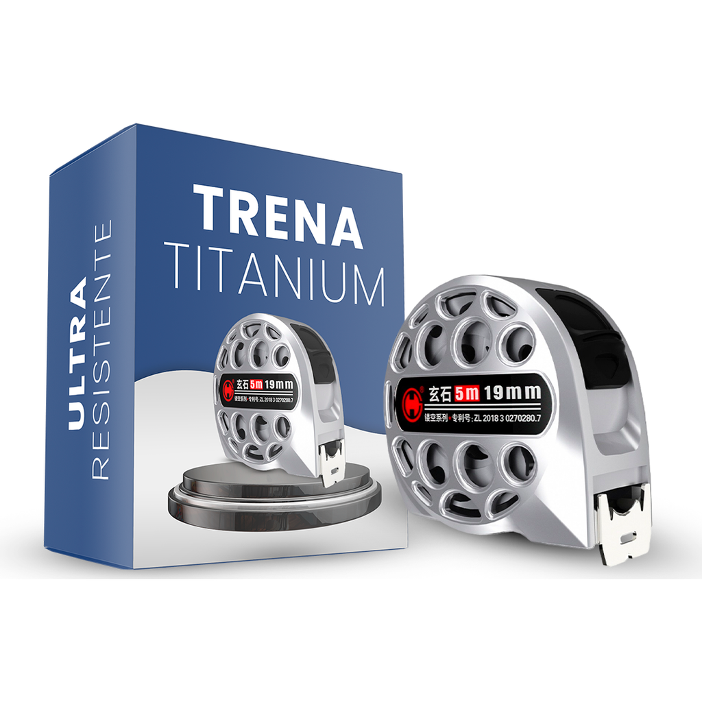 Trena Métrica de Aço Inoxidável - Titanium