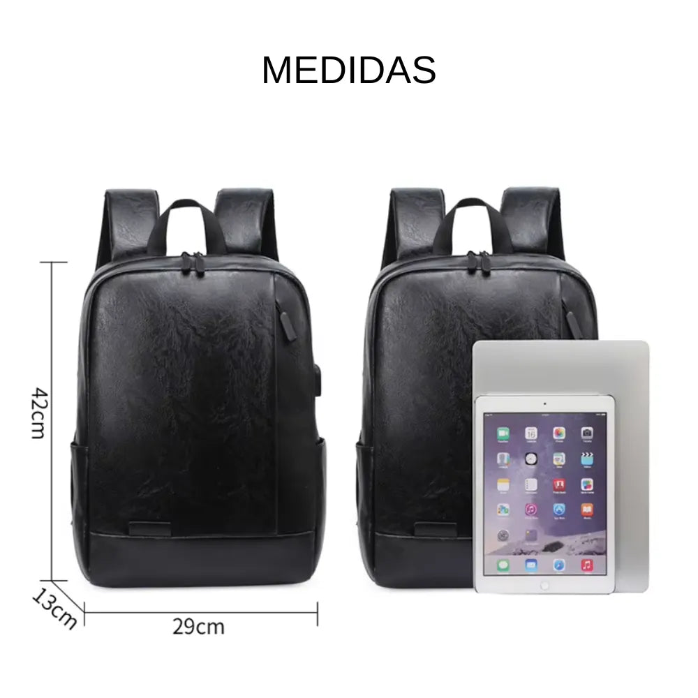 Mochila Executiva em Couro Gear