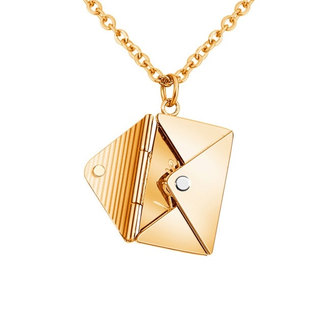 Colar Carta de Amor - Pingente com Carta